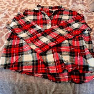 Plaid flannel xl ls shirt